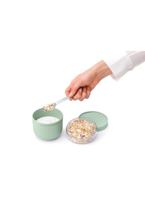 Bol de desayuno Make & Take 0,5L plástico - Jade Green-4