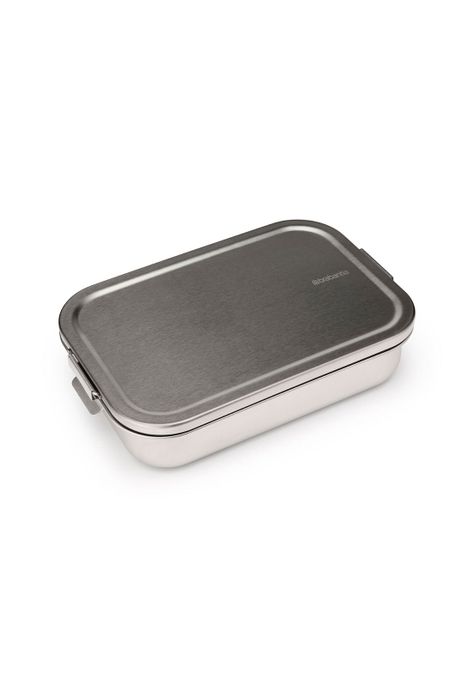 Contenedor para almuerzo Make & Take Bento grande acero inoxidable - Matt Steel-1