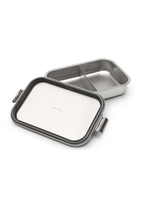 Contenedor para almuerzo Make & Take Bento grande acero inoxidable - Matt Steel-6