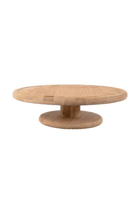 Porta Torta 27,5 cm Con Pedestal Bambú (Sin Tapa) Ou-0