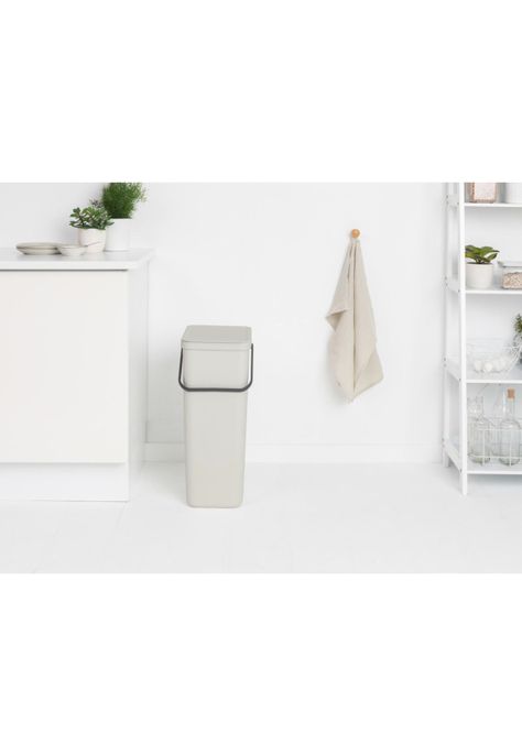 Basurero Reciclaje Sort & Go 40 Lt White-5