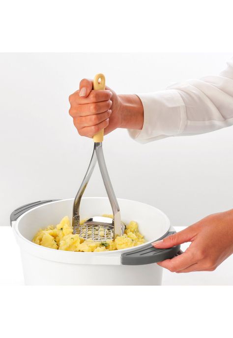 Triturador de patatas más cuchara Tasty+ - Vanilla Yellow-5