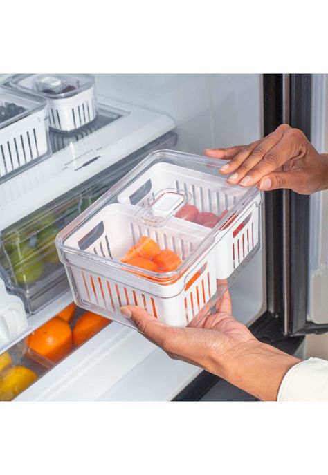 Organizador Clear Fresh 2 Cestas 2,2 lt Ou-1