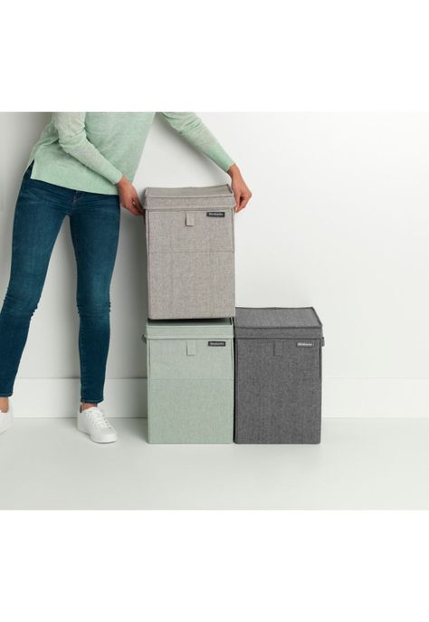 Caja apilable para ropa 35 Lt Pepper Black-4