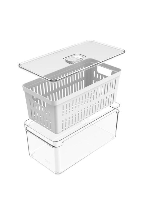 Organizador De Refrigerador Con Tapa Clear Fresh 30 x 15 x 13 Cm-4