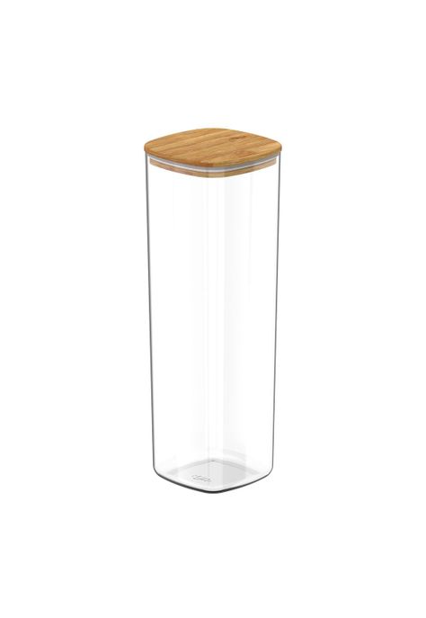 Contenedor Hermético con Tapa Bambú Keep 2 lt Transparente Ou-0