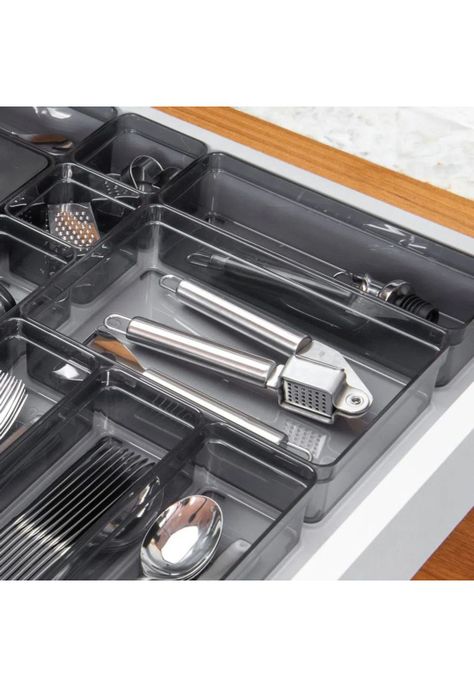  Organizador De Cajón Clear 22,5 x 15 x 5,6 Gris-2