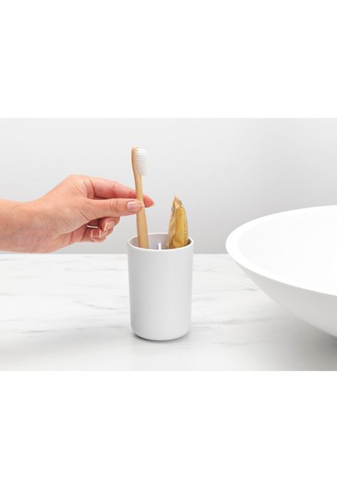 Vaso para cepillos de dientes ReNew White-3