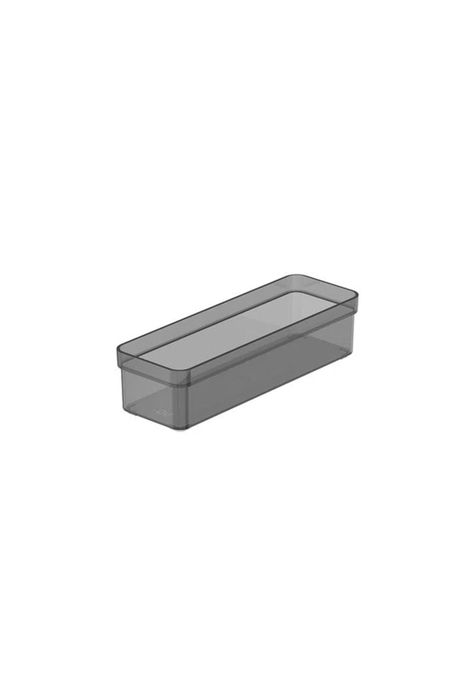  Organizador De Cajón Clear 22,5 x 7,5 x 5,6 Gris-0