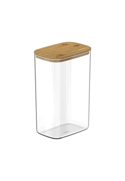Contenedor Hermético con Tapa de Bambú Keep 2,3 lt Transparente Ou-0