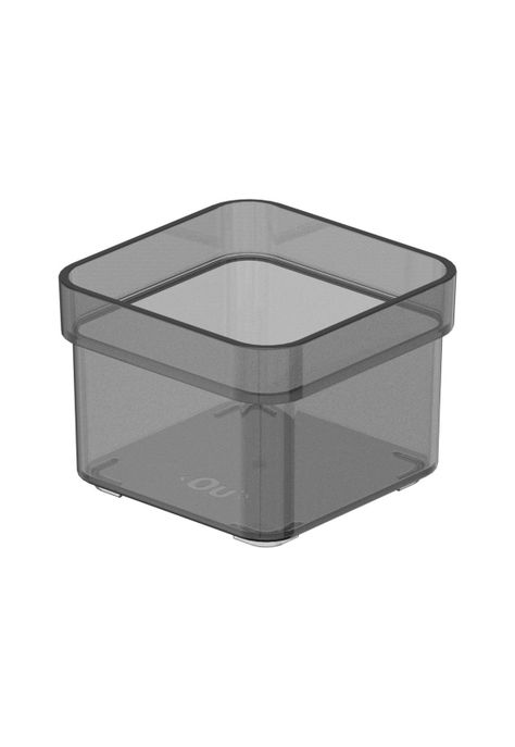 Organizador De Cajón Clear 7,5 x 7,5 x 5,6 Gris-0