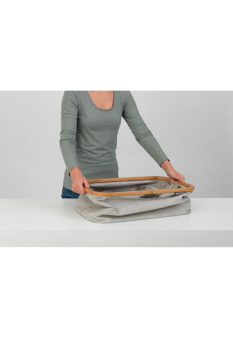 Canasto plegable para la lavandería 40 Lt Grey-1
