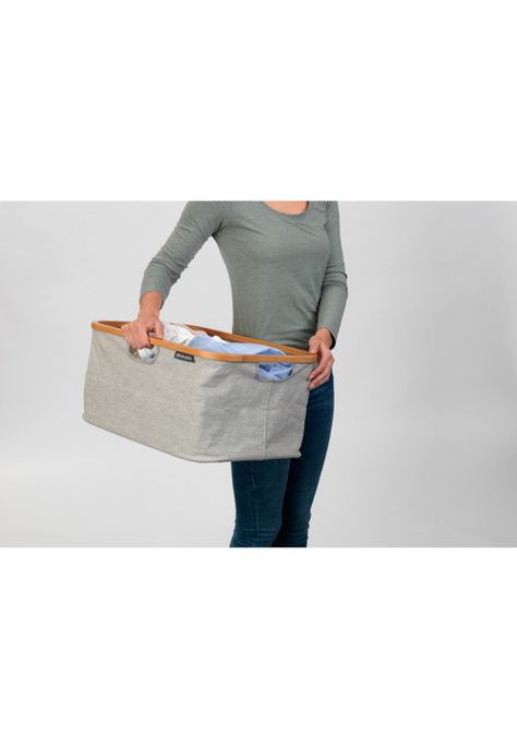 Canasto plegable para la lavandería 40 Lt Grey-2