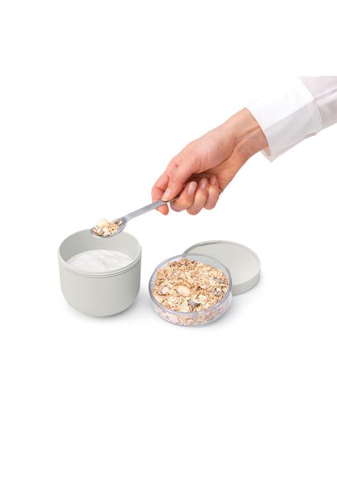 Bol de desayuno Make & Take 0,5L plástico - Light Grey-4