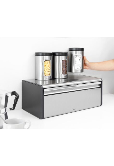 Panera de tapa abatible Matt Steel Fingerprint Proof-4