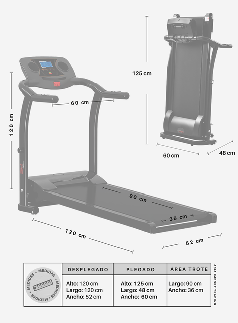 Trotadora TREADMILL II Negra-4