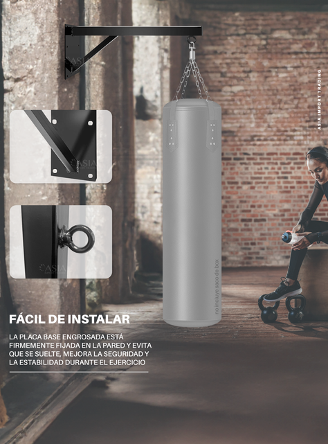 Soporte de pared para Saco de Box -1