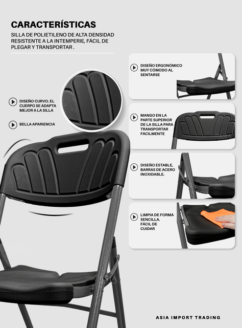 Silla Negra Plegable-2