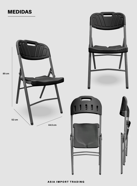 Silla Negra Plegable-3