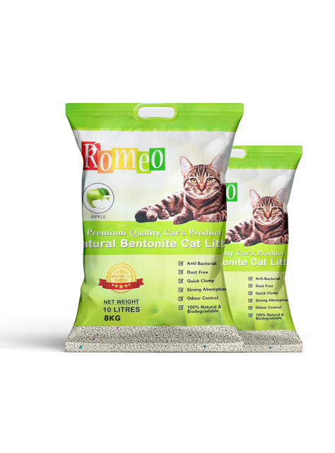 Arena Absorbente para gatos aroma Manzana 16k-0