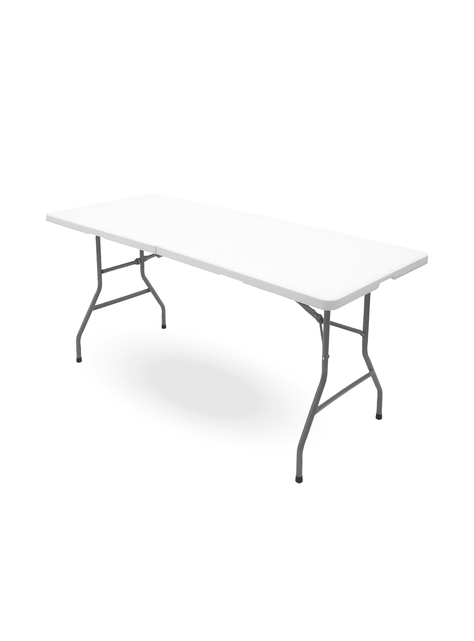 Mesa Plegable Blanca 180cm tipo Maleta-0