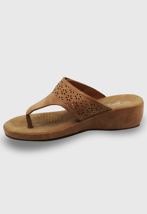 Sandalia Nahir camel Stylo Shoes-1