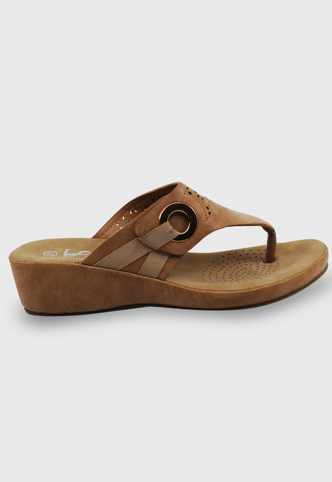 Sandalia Nahir camel Stylo Shoes-0