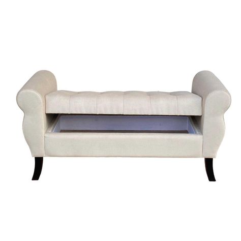 Banqueta Baúl Diva Color Beige-1