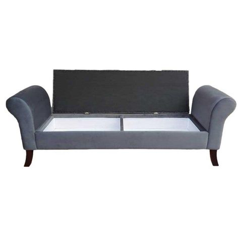 Banqueta baul Tucson Color Gris Tamaño King 1,70x45x60 cm-2