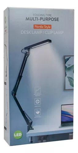 Lámpara Flexible Led Con Clip Escritorio Estudio Dibujo -4