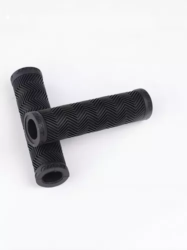 Empuñaduras Puños De Goma Con Manubrio Para Bicicleta Color Negro-0