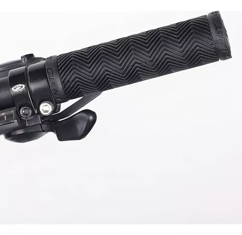 Empuñaduras Puños De Goma Con Manubrio Para Bicicleta Color Negro-1