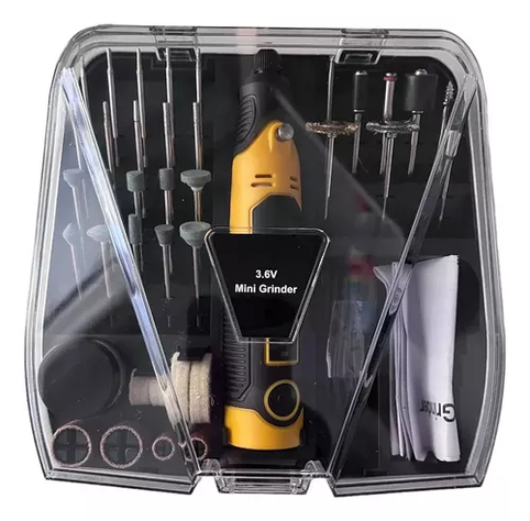 Mini Dremel Inalámbrico Recargable 3.6v Maleta 35 Piezas-5