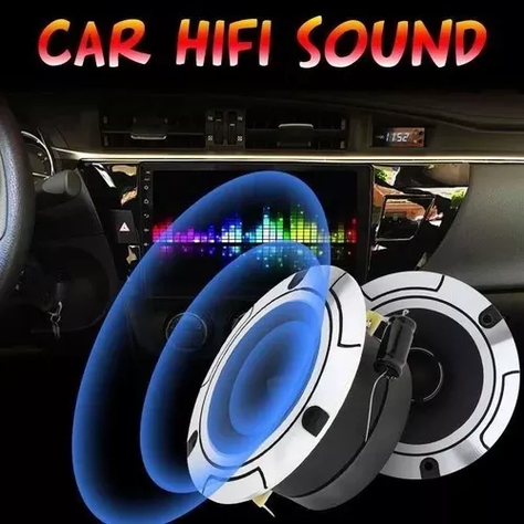 Kit Par Tweeter Optimizador Sonido 150wmax 10cm Aluminio Color Plateado-2