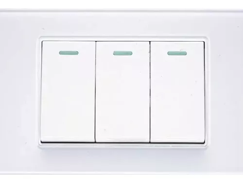 Interruptor Triple On/off 10a Blanco Para El Hogar Y Oficina-1