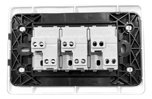 Interruptor Triple On/off 10a Blanco Para El Hogar Y Oficina-3