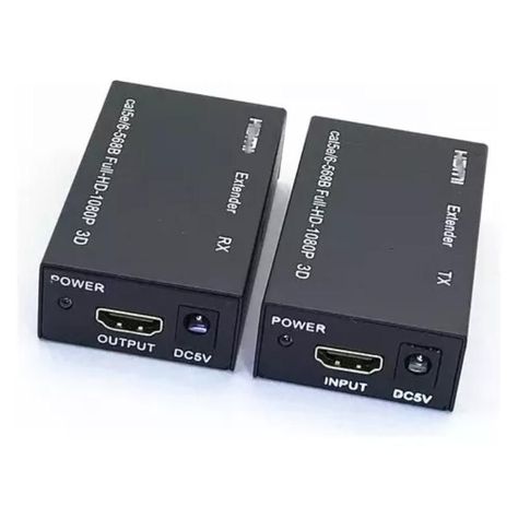 Extensor Video Audio Digital 60mts Hdmi Cable Red Utp Rj45-0