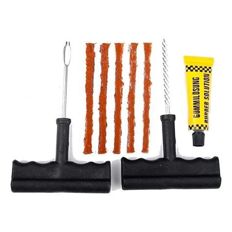 Kit Compresor 12v Inflado Neumaticos Y Reparación Pinchazos-1