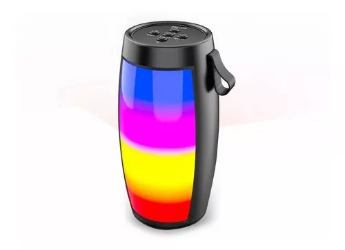 Parlante Bluetooth Portatil Luz Led Con Bajo Reproductor-0