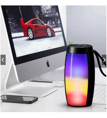 Parlante Bluetooth Portatil Luz Led Con Bajo Reproductor-5