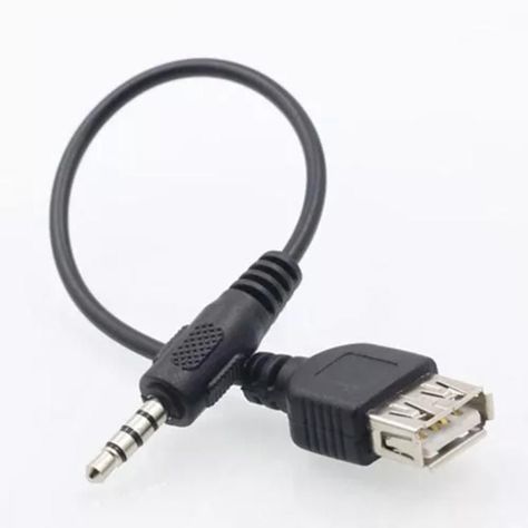 Cable Plug 3.5mm A Usb Hembra Auxiliar Auto Mp3-3