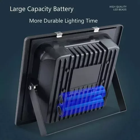 Lampara Foco Solar Led 200w + Panel Solar Control Remoto-5