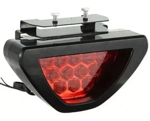 Luz De Stop De Freno Auxiliar Triangular Led Roja 12v-0