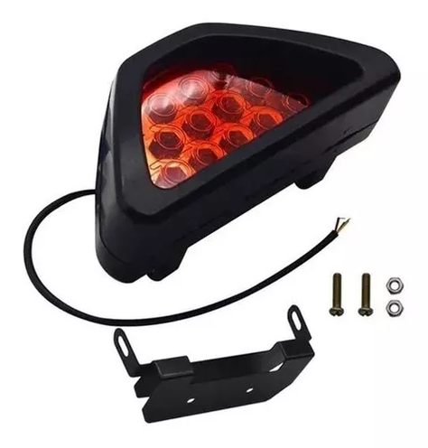 Luz De Stop De Freno Auxiliar Triangular Led Roja 12v-2