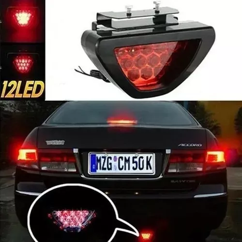 Luz De Stop De Freno Auxiliar Triangular Led Roja 12v-4