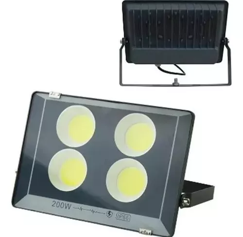 Foco Proyector 200w Led Con Base Sellado Para Intemperie-5