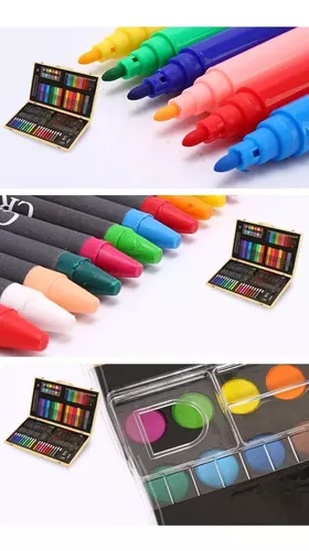 Maleta 208 Piezas Dibujo Infantil Aprendizaje Arte Escolar-1