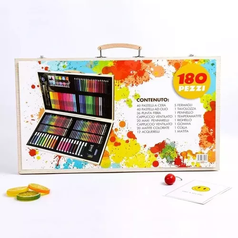 Maleta 208 Piezas Dibujo Infantil Aprendizaje Arte Escolar-5