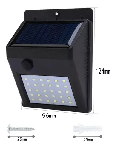 Aplique Solar 30 Led, Mas Led Q Otros Modelos, Envio Gratis-4