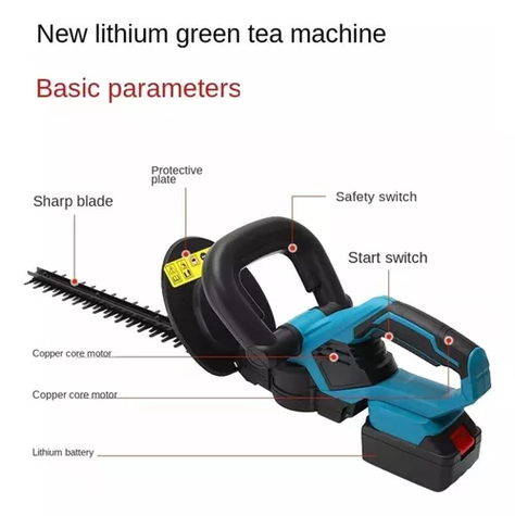 Corta setos Podadora Pasto Batería Recargable Jardín 20v-3